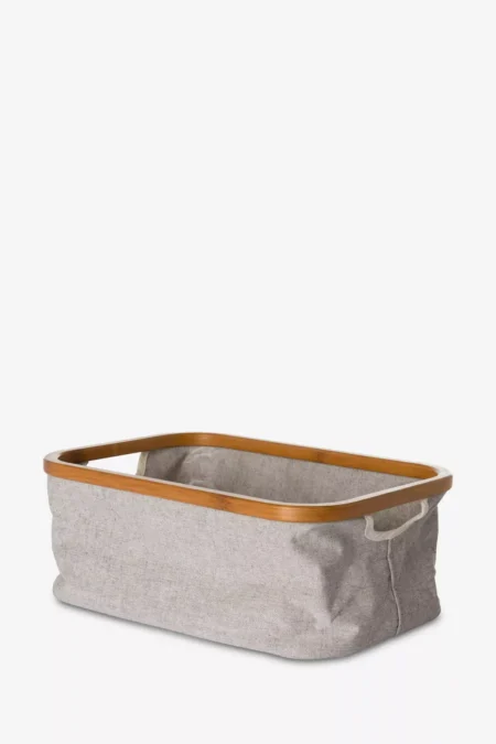 Wooden clothes basket